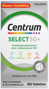Centrum Select 50+ Multivitaminen Tabletten 180TB Centrum Select 50+ Multivitaminen Tabletten 180TB