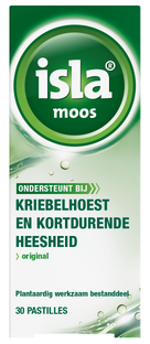 Isla Moos Keelpastilles - bij kriebelhoest en kortdurende heesheid 30ST 