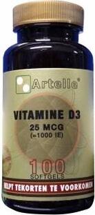 Artelle Vitamine D3 25mcg 100SG