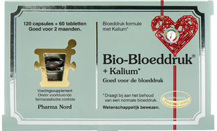 Pharma Nord Bio-Bloeddruk + Kalium Capsules + Tabletten 180CP Pharma Nord Bio-Bloeddruk + Kalium Capsules + Tabletten 180CP