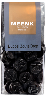 Meenk Dubbelzoute Drop 200GR Meenk Dubbelzoute Drop 200GR