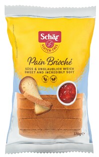 Schar Pain Brioché Zoetbrood Glutenvrij 370GR Schar Pain Brioché Zoetbrood Glutenvrij 370GR