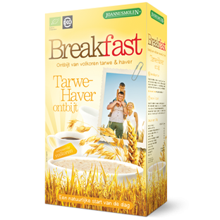 Joannusmolen Breakfast Tarwe-Haver Ontbijt 300GR Joannusmolen Breakfast Tarwe-Haver Ontbijt 300GR