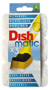 Dishmatic Schuurspons Krasvrij Navulling 3ST Dishmatic Schuurspons Krasvrij Navulling 3ST