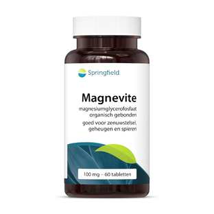 Springfield Magnevite Magnesium Glycerofosfaat 100mg Tabletten 60TB Springfield Magnevite Magnesium Glycerofosfaat 100mg Tabletten 60TB