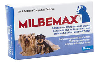 Milbemax Pup & Kleine Hond Ontwormingsmiddel Tabletten 4ST