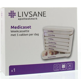 Livsane Medicaset Medicijnenbox Wit 1ST  Livsane Medicaset Medicijnenbox Wit 1ST
