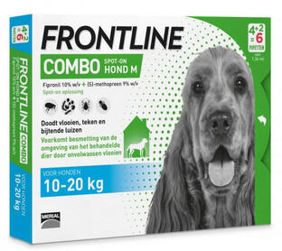 Frontline Spot-On Combo Hond M 6ST voordelig online | De Drogist
