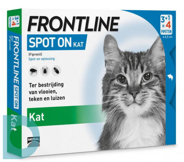 Dij Dageraad pop Frontline Spot-On Kat 3+1st 4ST | voordelig online kopen | De Online Drogist