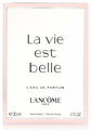 Lancome Paris La Vie Est Belle Eau de Parfum 30ML Lancome Paris La Vie Est Belle Eau de Parfum 30ML