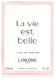 Lancome Paris La Vie Est Belle Eau de Parfum 30ML Lancome Paris La Vie Est Belle Eau de Parfum 30ML