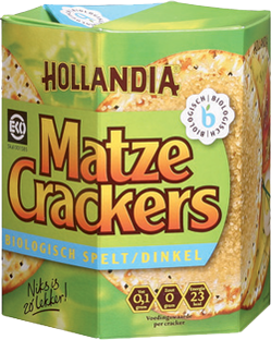 Hollandia Matzes Hollandia Biologische Matze Crackers Spelt 100GR Hollandia Matzes Hollandia Biologische Matze Crackers Spelt 100GR