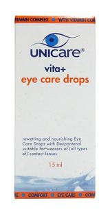 Unicare Oogdruppels Vita Eye Care 15ML Unicare Oogdruppels Vita Eye Care 15ML