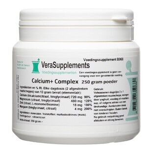 VeraSupplements Calcium+ Complex Poeder 250GR VeraSupplements Calcium+ Complex Poeder 250GR