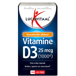 Lucovitaal Vitamine D3 25mcg Capsules 120CP