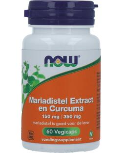 NOW Mariadistel Extract Curcuma Capsules 60CP