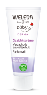 Weleda Baby Sensitive Witte Malva Gezichtscrème 50ML Weleda Baby Sensitive Witte Malva Gezichtscrème 50ML