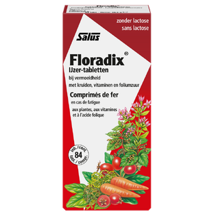 De Online Drogist Salus Floradix IJzer Tabletten 84TB aanbieding