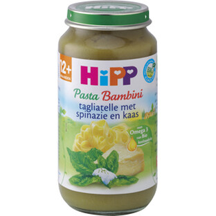 HiPP Hipp Maaltijdpotje 12M Tagliatelle Met Spinazie En Kaas HiPP Hipp Maaltijdpotje 12M Tagliatelle Met Spinazie En Kaas