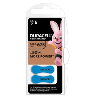 Duracell Batterijen Gehoorapparaat Maat 6ST