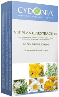Cydonia Vijf Plantenextracten Vaginaalzetpillen 10TB Cydonia Vijf Plantenextracten Vaginaalzetpillen 10TB