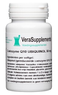 VeraSupplements Coënzyme Q10 50mg Capsules 60CP VeraSupplements Coënzyme Q10 50mg Capsules 60CP