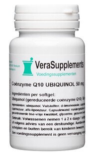 VeraSupplements Coënzyme Q10 50mg Capsules 60CP