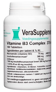 VeraSupplements Vitamine B3 Complex 375 mg Tabletten 100TB VeraSupplements Vitamine B3 Complex 375 mg Tabletten 100TB