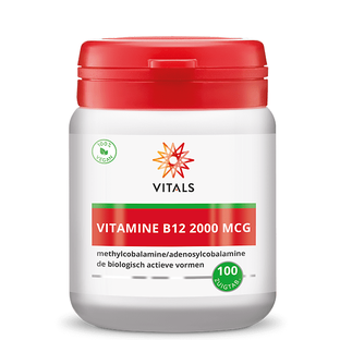 Vitals Vitamine B12 2000mcg Zuigtabletten 100ZTB Vitals Vitamine B12 2000mcg Zuigtabletten 100ZTB