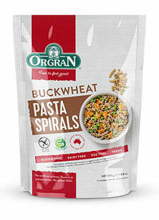 Orgran Buckwheat Pasta Spirals 250GR