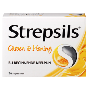 Strepsils Citroen & Honing Zuigtabletten 36ST