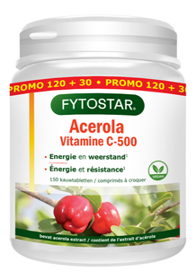Fytostar Acerola C-500 Vitamine C Kauwtabletten 150KTB