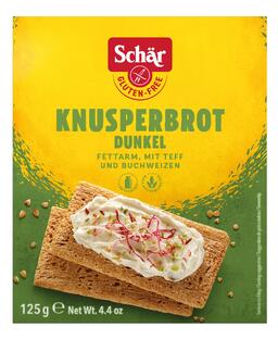 Schar Knapperige Crackers Donker Glutenvrij 125GR