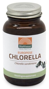 Mattisson HealthStyle Europese Chlorella 775mg Capsules 90CP Mattisson HealthStyle Europese Chlorella 775mg Capsules 90CP