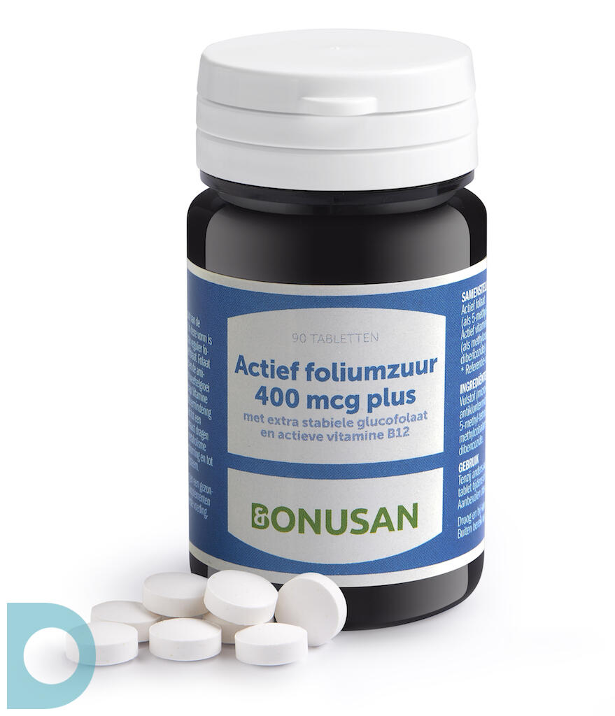 Bonusan Foliumzuur Actief 400 mcg Plus Tabletten
