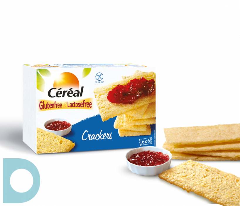 Slang Rood Helder op Cereal Crackers Glutenvrij Lactosevrij | De Online Drogist
