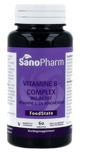 Sanopharm Vitamine B Complex + Vitamine C En Magnesium Tabletten 60TB Sanopharm Vitamine B Complex + Vitamine C En Magnesium Tabletten 60TB