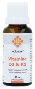 Epigenar Support Vitamine D3 en K2 Druppels 25ML