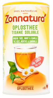 Zonnatura Oplosthee Groene Thee & Kamille 200GR Zonnatura Oplosthee Groene Thee & Kamille 200GR