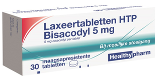 Healthypharm Bisacodyl 5mg Laxeertabletten 30TB