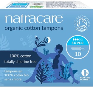 Natracare Cotton Tampons Super 10ST Natracare Cotton Tampons Super 10ST