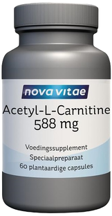 Nova Vitae Acetyl-L-Carnitine 588mg Capsules 60CP Nova Vitae Acetyl-L-Carnitine 588mg Capsules 60CP