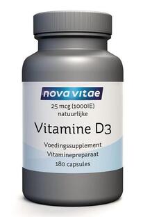 Nova Vitae Vitamine D3 1000IU Capsules 180CP