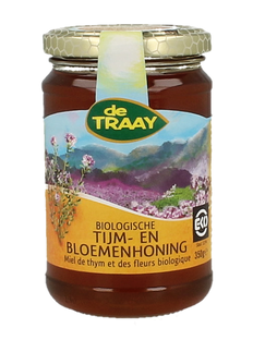 De Traay Tijm- en Bloemenhoning Biologisch 350GR De Traay Tijm- en Bloemenhoning Biologisch 350GR