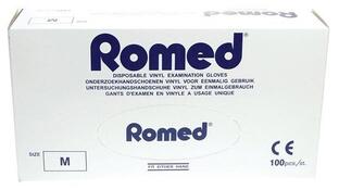 Romed Vinyl Handschoenen Gepoederd 100ST