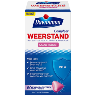 De Online Drogist Davitamon Compleet Weerstand Kauwvitamines Bosvruchten 60KTB aanbieding