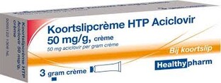 Healthypharm Koortslipcrème Aciclovir 3GR  Healthypharm Koortslipcrème Aciclovir 3GR