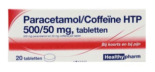 Healthypharm Paracetamol Coffeïne 500/50mg Tabletten 20TB