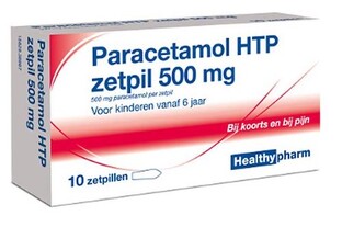 Healthypharm Paracetamol HTP Zetpil 500mg 10ST Healthypharm Paracetamol HTP Zetpil 500mg 10ST