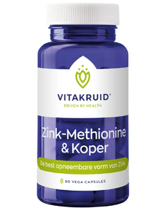 Vitakruid Zink Methionine & Koper Gluconaat 90CP Vitakruid Zink Methionine & Koper Gluconaat 90CP